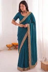 Kt 3013 Soft Two Tone Space Silk Saree